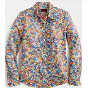J. Crew Perfect Shirt in Liberty Art  Margaret Annie floral 8